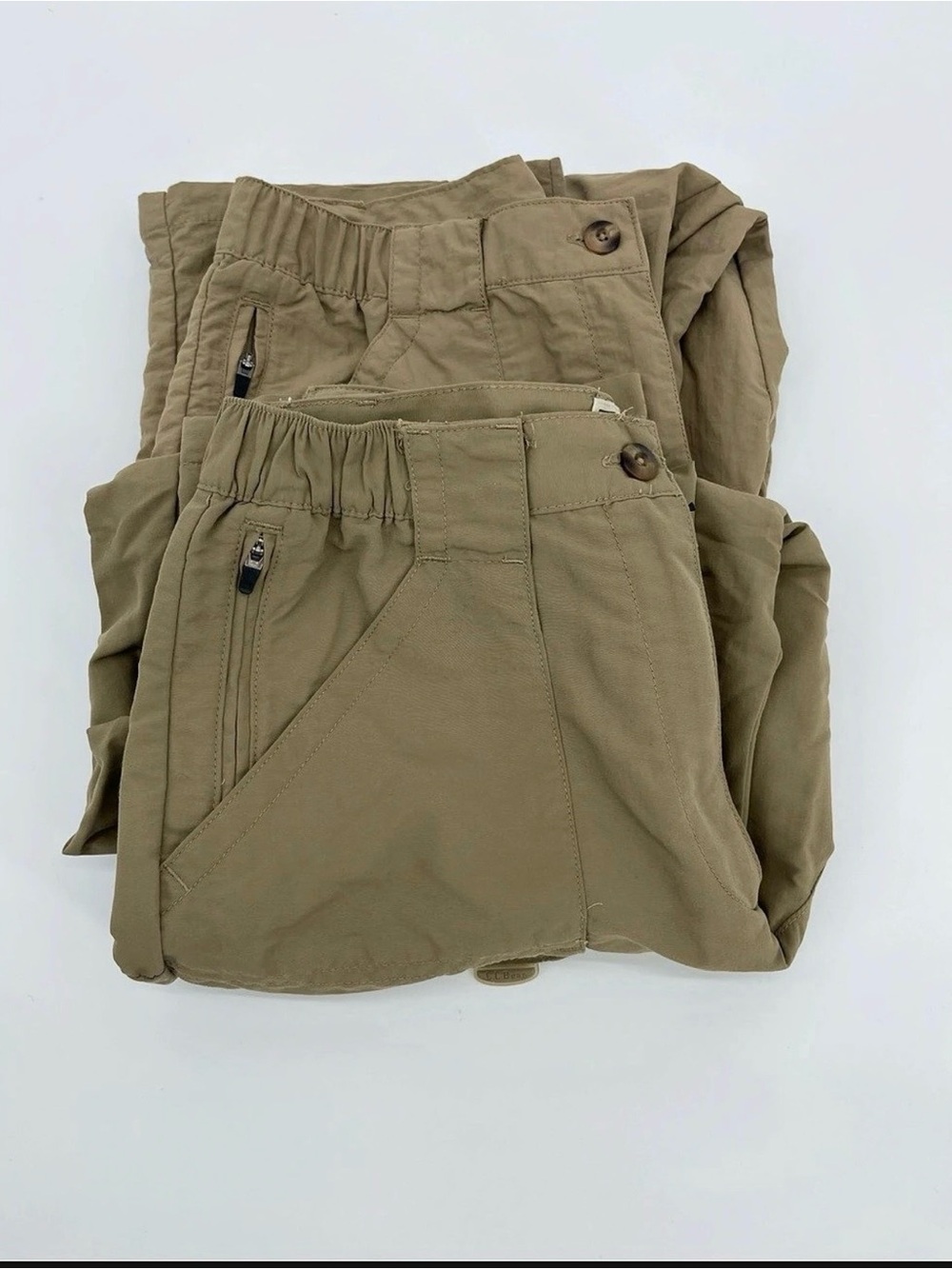 L.L.Bean Women's Cargo Pants Nylon XS 2 pair!!